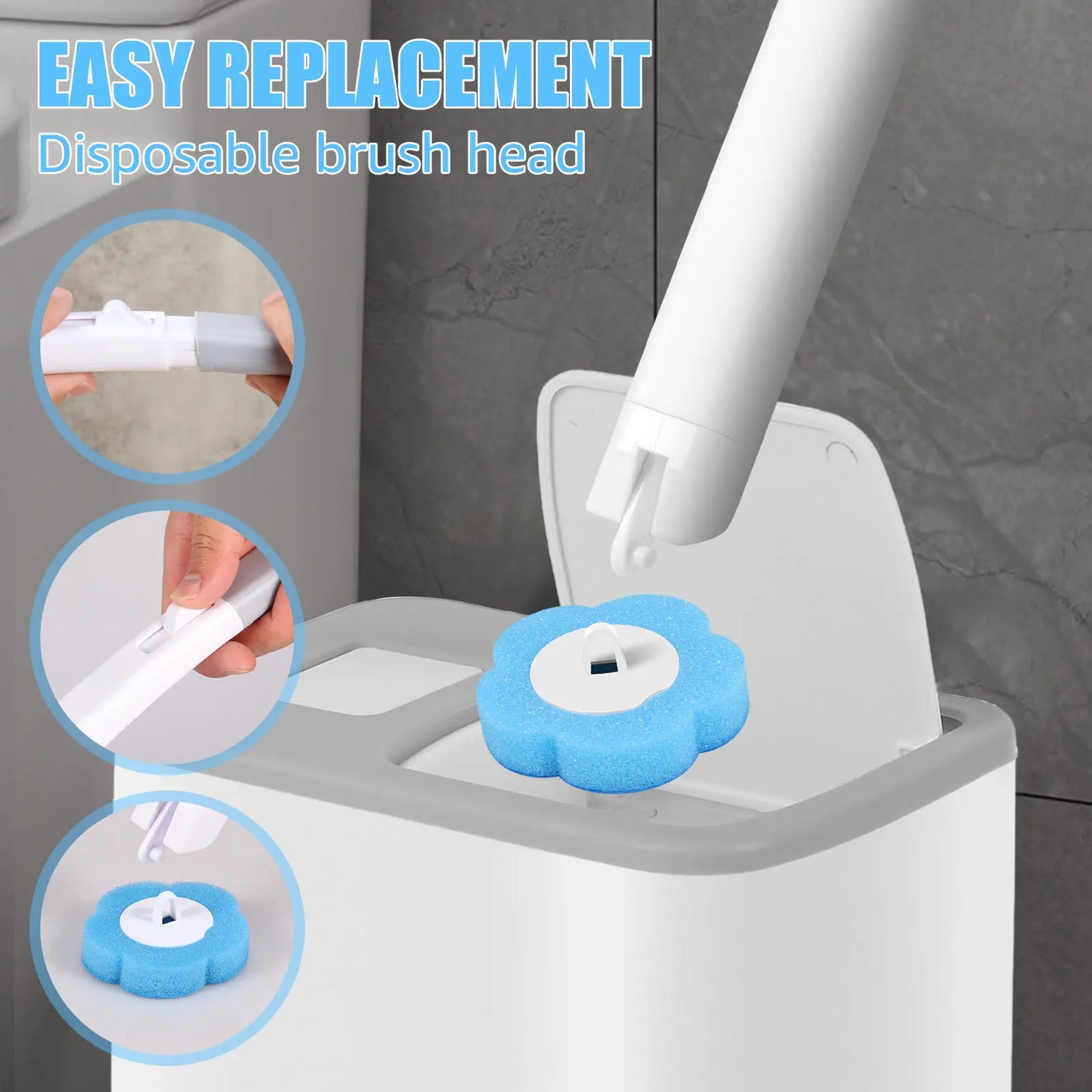 Effortless Clean™ Disposable Toilet Brush Set™