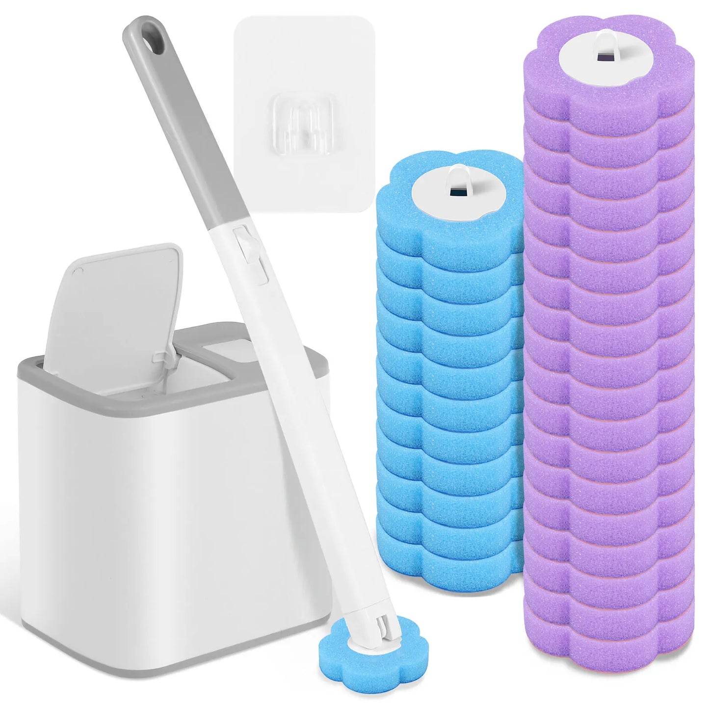 Effortless Clean™ Disposable Toilet Brush Set™
